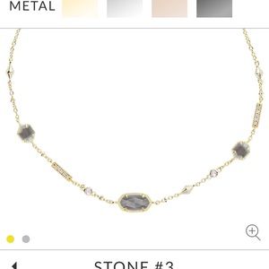 Kendra Scott Maddie Necklace in Gold with Slate